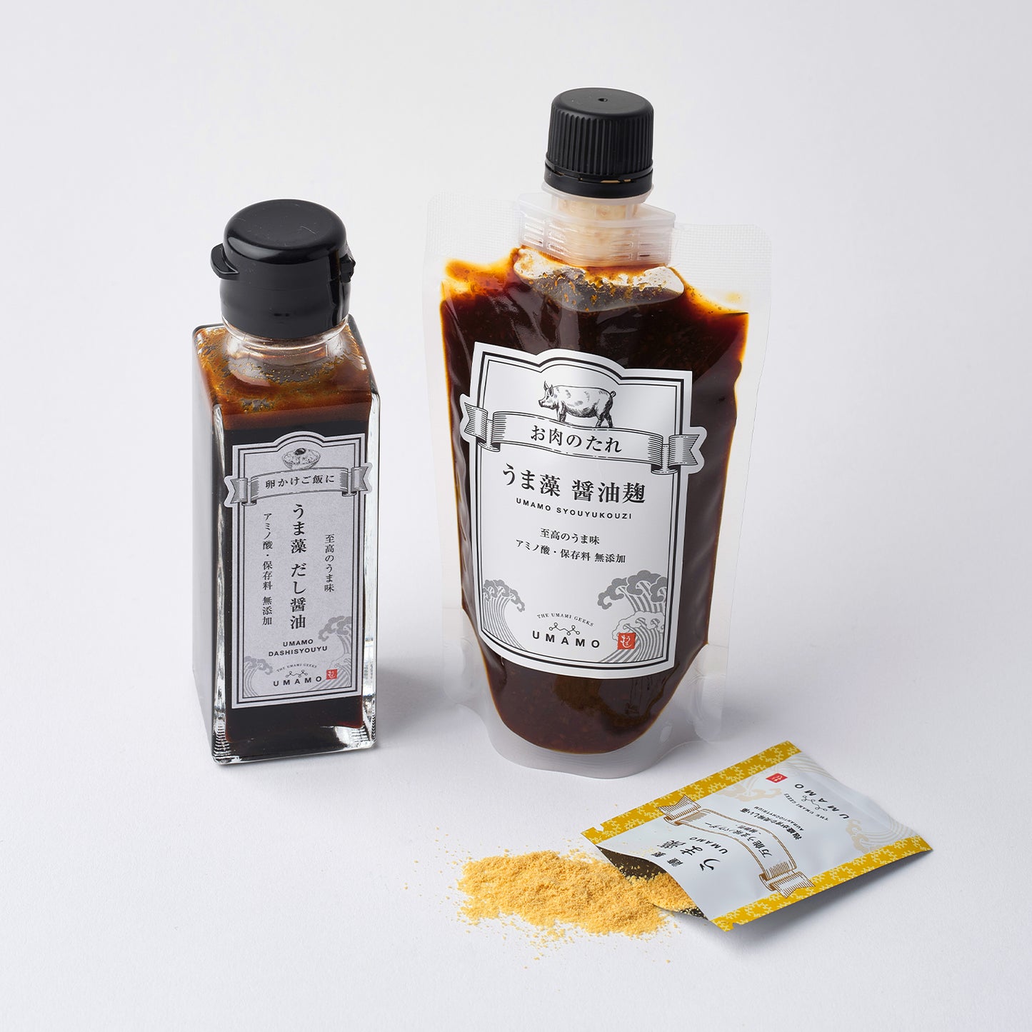 うま藻 ギフトセット<うま藻5袋・だし醤油2本・醤油麹2本セット>