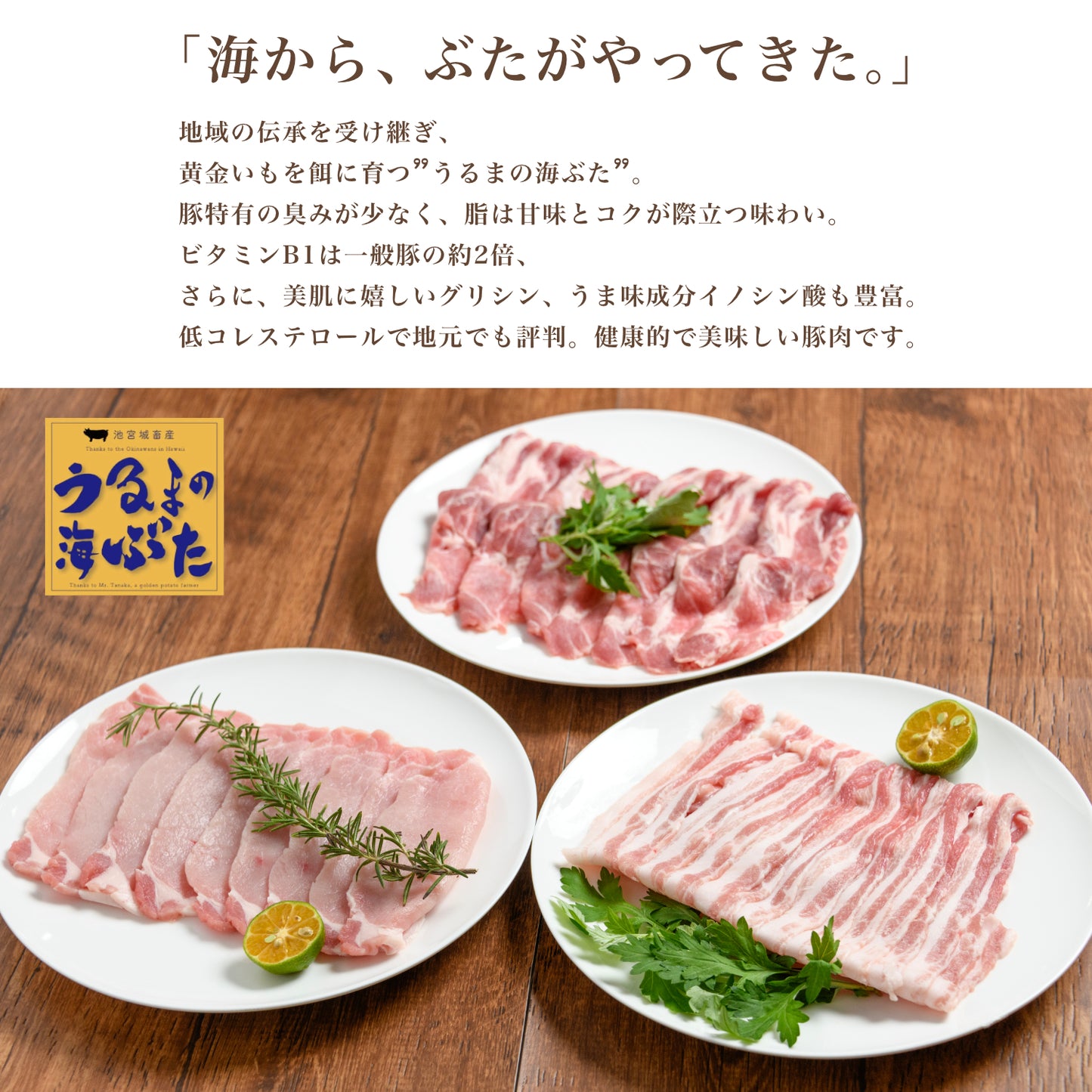 【限定10セット】沖縄発・極上豚肉3種と醤油麹セット