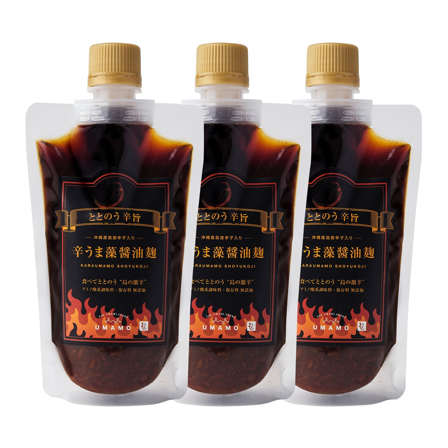 <お得用> 辛うま藻 醤油麹 150ml  (3本セット)